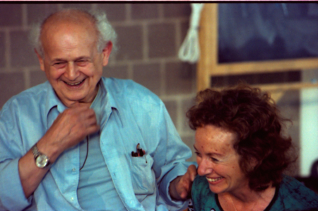 IFF Archive Image: IFF_Moshe_Feldenkrais_and_Mia_Segal_portrait_Amherst_1981